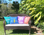Pillow Cover: LIVE ALOHA