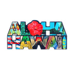 MAGNET RUBBER: ALOHA HIBISCUS HAWAII