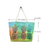 Woven Polyester TOTE BAG - PINEAPPLE ISLAND