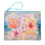 Pouch Bag Series: PINK YELLOW HIBISCUS