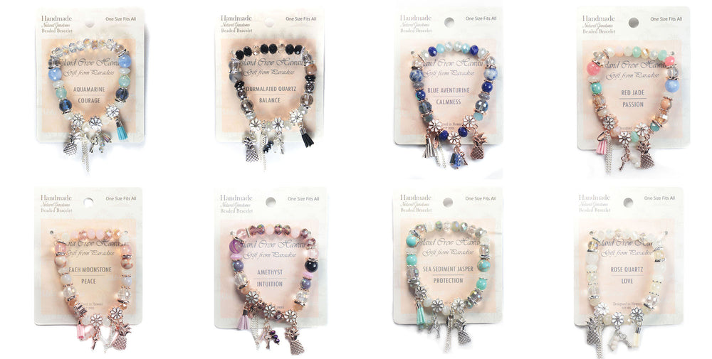 STONE BRACELET W/ ASSORTED DESIGN
