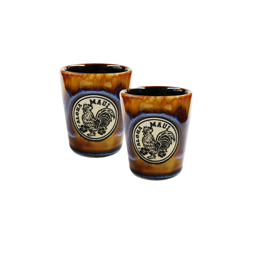 SHOT GLASS : ROOSTER MAUI 2-Piece Set