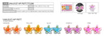 Plastic Hair Clip: PLUMERIA-MINI HAND PAINTED
