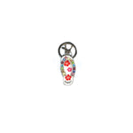 Keychain-Metal: Hibiscus Slipper