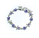 ANKLET&BRACELET: TURTLE & PLUMERIA W/ STONE