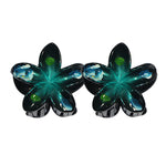Plastic Hair Clip: PLUMERIA-MINI HAND PAINTED 2
