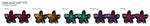 Plastic Hair Clip: PLUMERIA-MINI HAND PAINTED 2