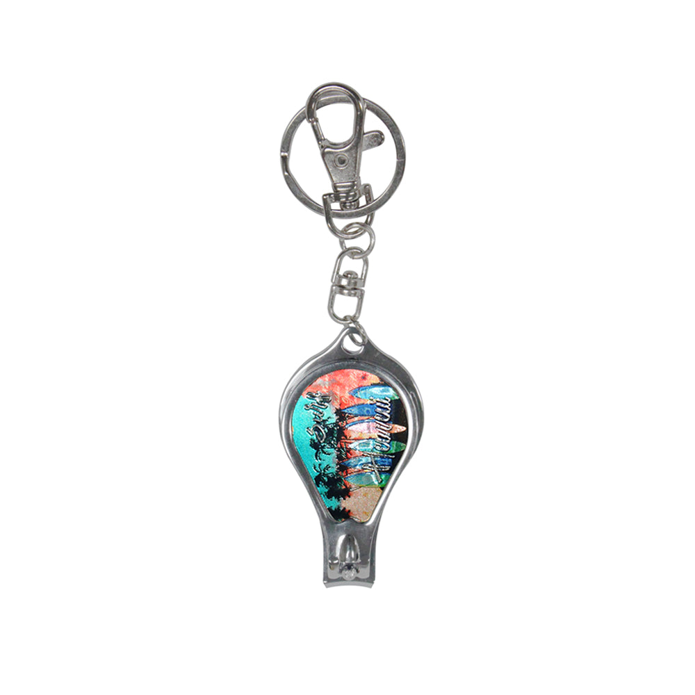 KEYCHAIN: NAIL CLIPPER - SUNSET HAWAII