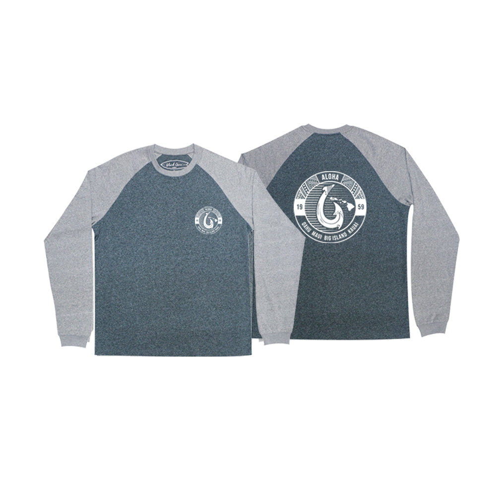 LONG SLEEVE RAGLAN: FISH HOOK