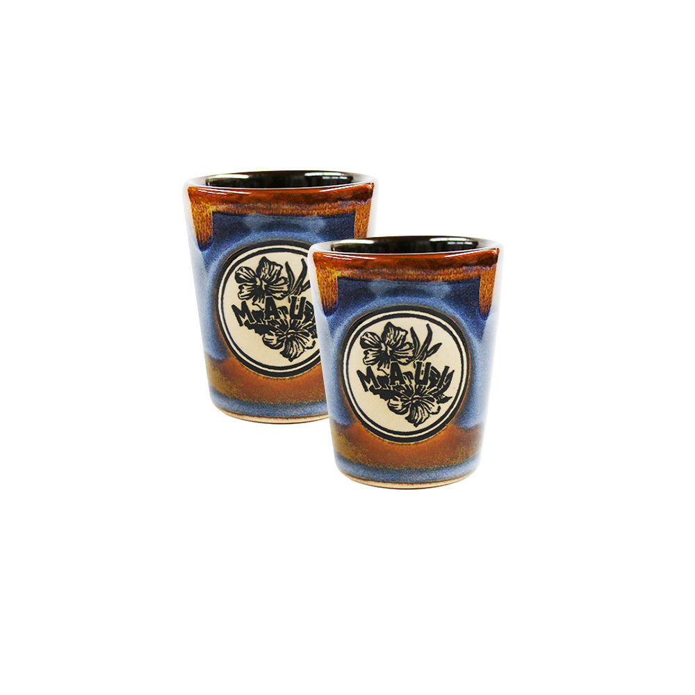 SHOT GLASS : HIBISCUS MAUI 2-Piece Set