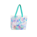 CLEAR TOTE BAG: Rainbow Coral
