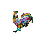 MAGNET RUBBER: Rooster - Hawaii, Maui, Kauai