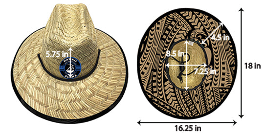 STRAW HAT: BLUE TAPA