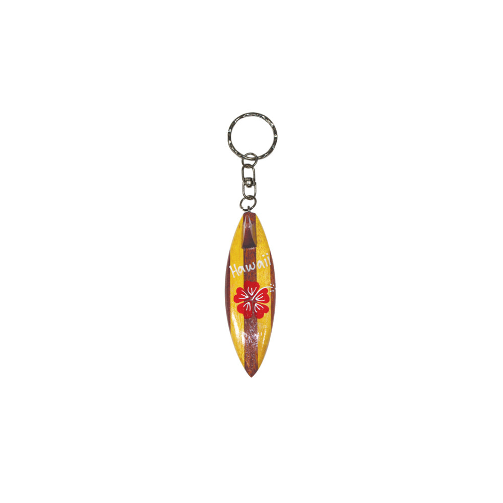 Wood Keychain-Hawaii: Surf Board