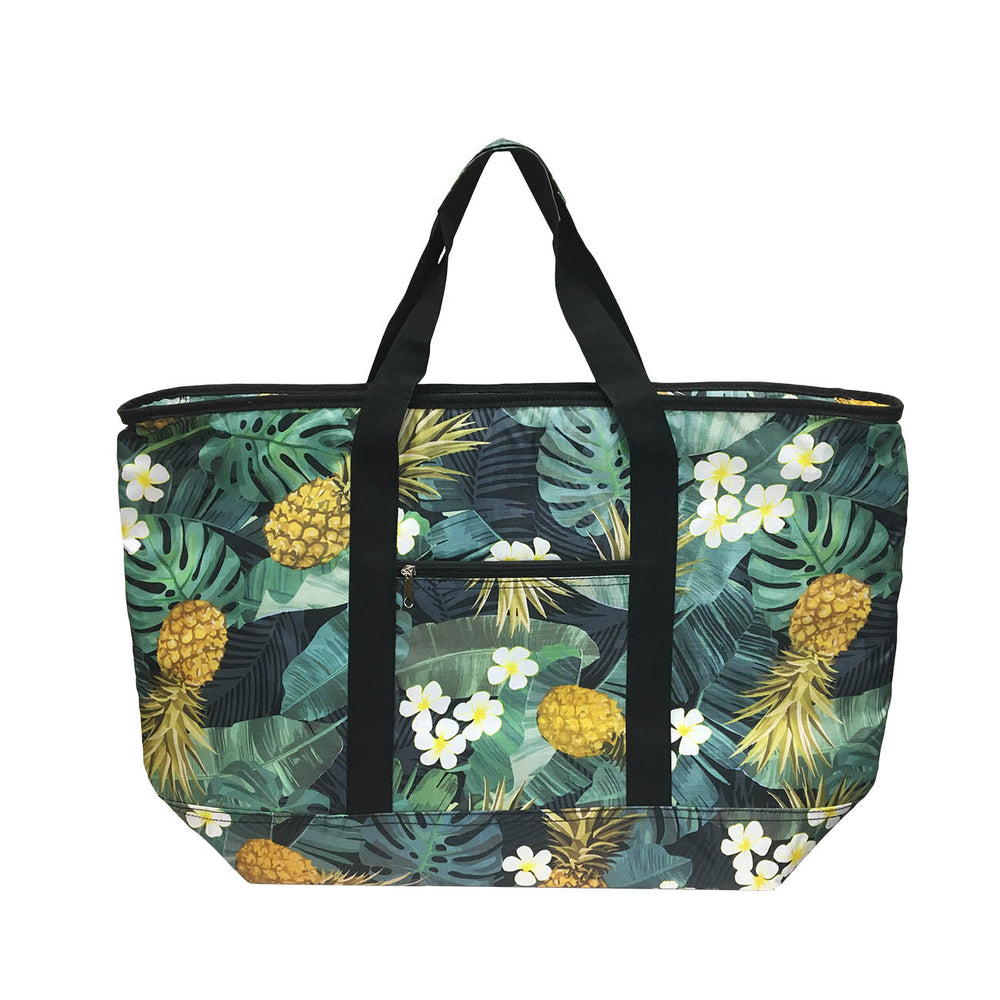 Jumbo Shopping Cooler Bag - MONSTERA PINEAPPLE