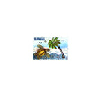 Resin Magnet: Stamp Design-Hawaii