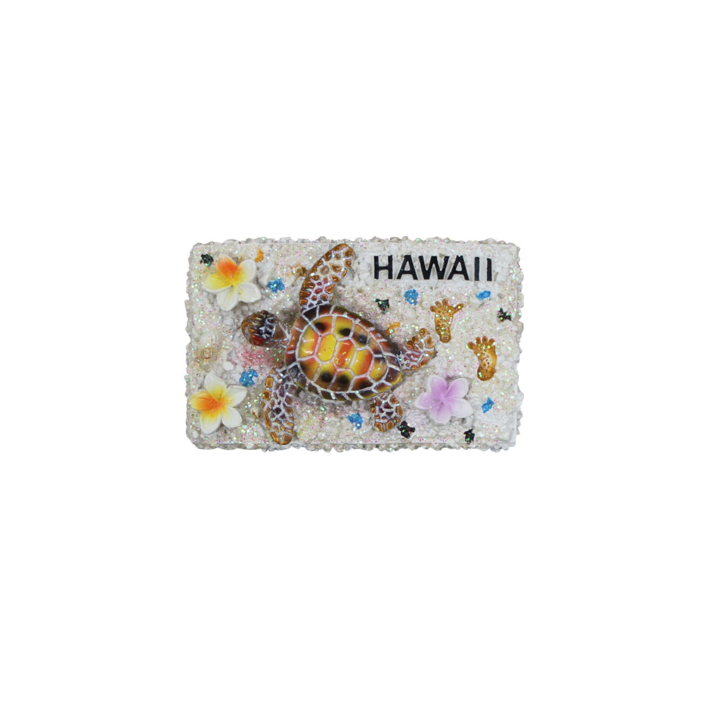 Resin Magnet: Turtle Hawaii