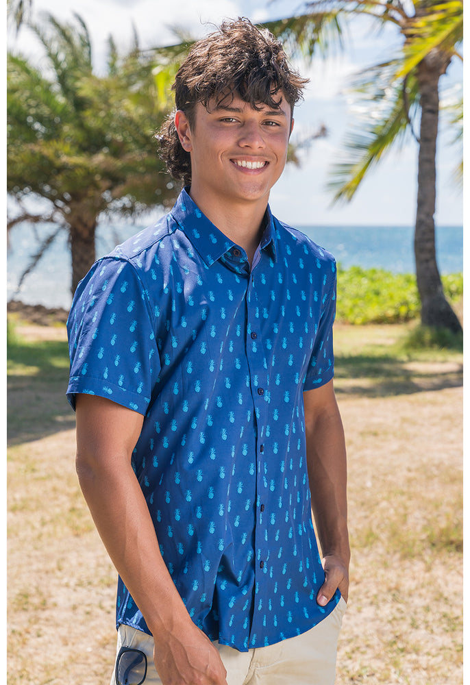 stretch hawaiian shirt