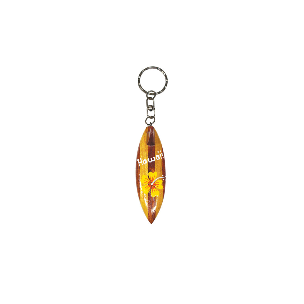 Wood Keychain-Hawaii: Surf Board
