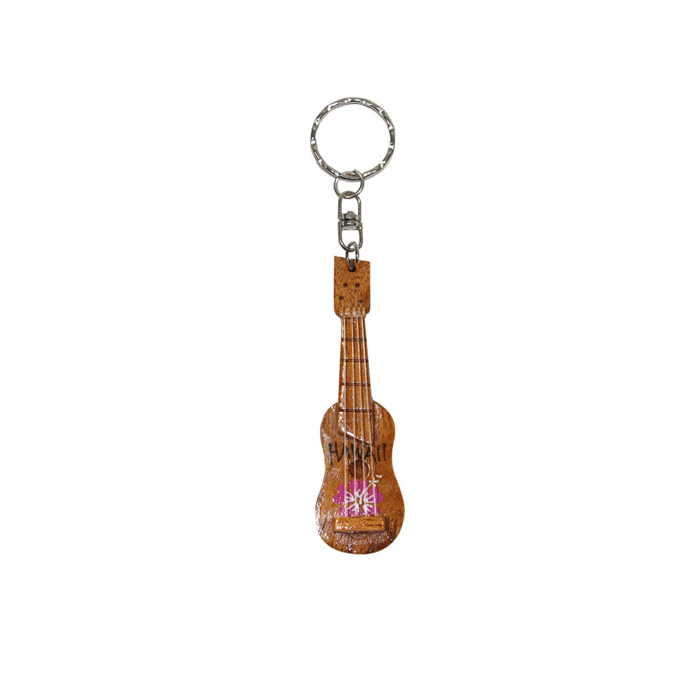 WOOD KEYCHAIN-HAWAII: UKULELE